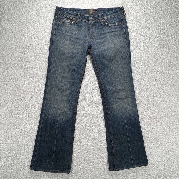 7 For All Mankind Bootcut Jeans Women’s 28 (Actual 31x29) USA Made Western Boho - Picture 2 of 13